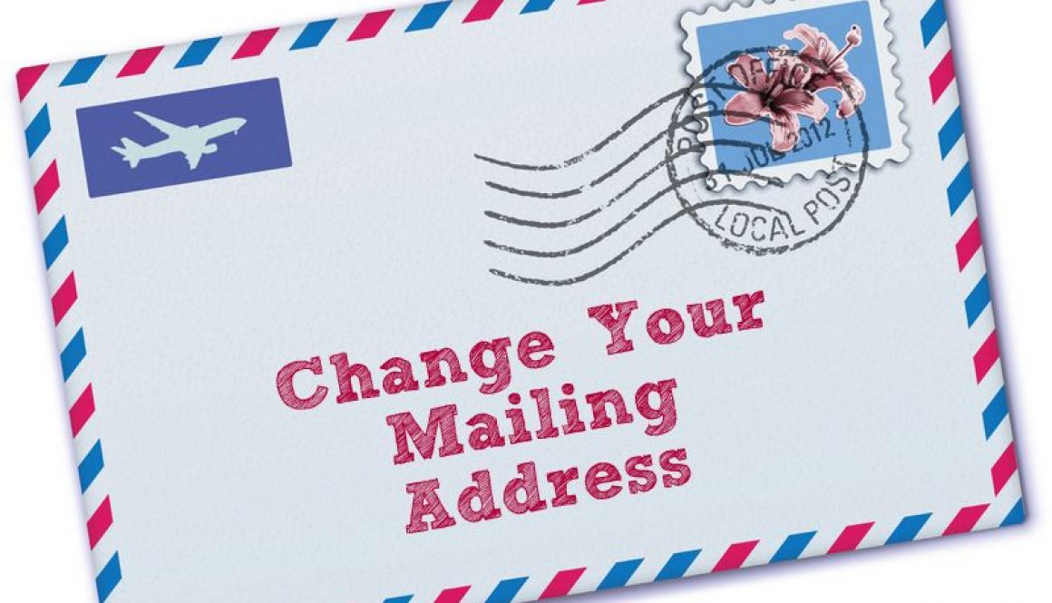 don't forget to change your address when relocating