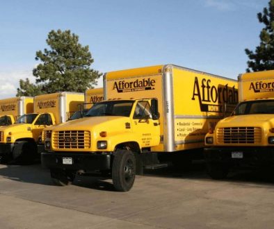 Aurora Colorado's Affordable Moving and Storage Company trucks